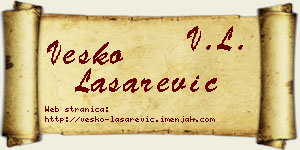 Vesko Lašarević vizit kartica